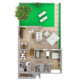Provisionsfrei | Bungalow mit Terrasse in MHH Nähe|Wohnungseigentum - Grundriss